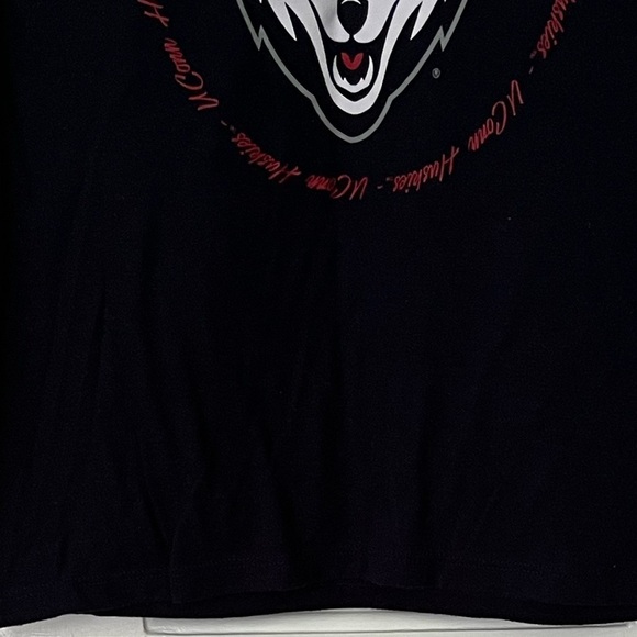 UConn University of Connecticut Huskies T Shirt V Neck Womens Large Stretch - Picture 5 of 9